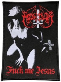 Marduk - Patch Fuck Me Jesus (12 X 8,8 Cm) in the group MERCHANDISE / Patch / Heavy Metal at Bengans Skivbutik AB (5538891)
