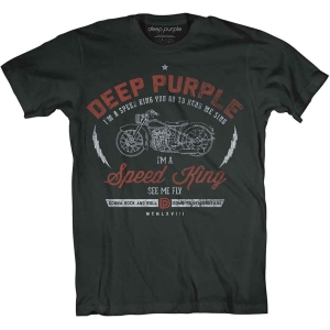 Deep Purple - Speed King Uni Bl    in the group MERCHANDISE / T-shirt / Hårdrock at Bengans Skivbutik AB (5539447r)