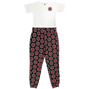 Red Hot Chili Peppers - Classic Asterisk Lady Wht/Bl Pyjamas: in the group MERCHANDISE / Merch / Pop-Rock at Bengans Skivbutik AB (5540915r)
