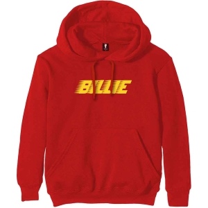 Billie Eilish - Racer Logo Fp Uni Red Hood:  S in the group MERCHANDISE / Hoodies / Nyheter / Pop-Rock at Bengans Skivbutik AB (5541007r)