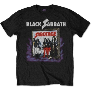 Black Sabbath - Vtge Sabotage Uni Bl    S in the group MERCHANDISE / T-shirt / Heavy Metal at Bengans Skivbutik AB (5541487)