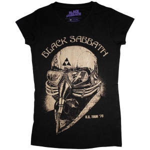 Black Sabbath - Us Tour 78 Skinny Fitting Lady Bl  1Xs in the group MERCHANDISE / T-shirt / Heavy Metal at Bengans Skivbutik AB (5541500r)