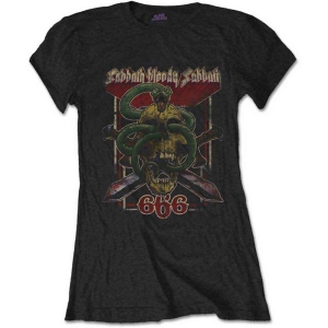 Black Sabbath - Bloody Sabbath 666 Lady Bl    S in the group MERCHANDISE / T-shirt / Heavy Metal at Bengans Skivbutik AB (5541511r)