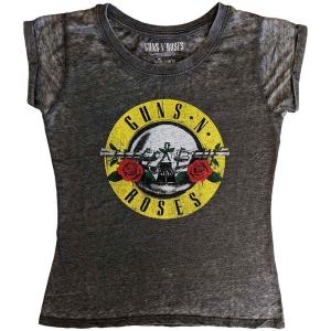Guns N Roses - Classic Logo Bo Lady Char    S in the group MERCHANDISE / T-shirt / Heavy Metal at Bengans Skivbutik AB (5542205r)