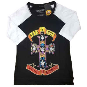 Guns N Roses - Appetite For Destruction Lady Bl/Wht Rag in the group MERCHANDISE / T-shirt / Heavy Metal at Bengans Skivbutik AB (5542212r)