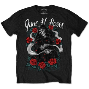 Guns N Roses - Roses Reaper Uni Bl    S in the group MERCHANDISE / T-shirt / Heavy Metal at Bengans Skivbutik AB (5542237r)