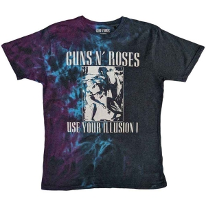 Guns N Roses - Uyi Monochrome Uni Blue Dip-Dye    S in the group MERCHANDISE / T-shirt / Nyheter / Hårdrock at Bengans Skivbutik AB (5542241r)