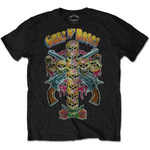 Guns N Roses - Skull Cross 80S Uni Bl    S in the group MERCHANDISE / T-shirt / Heavy Metal at Bengans Skivbutik AB (5542262r)