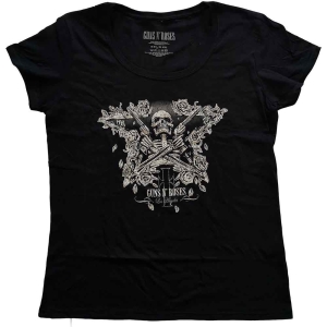 Guns N Roses - Skeleton Guns Lady Bl    S in the group MERCHANDISE / T-shirt / Heavy Metal at Bengans Skivbutik AB (5542268r)