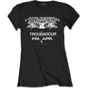 Guns N Roses - Troubadour Flyer Lady Bl    S in the group MERCHANDISE / T-shirt / Hårdrock at Bengans Skivbutik AB (5542273r)