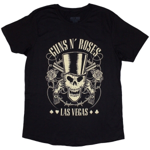 Guns N Roses - Top Hat Skull & Pistols Lv Lady Bl    S in the group MERCHANDISE / T-shirt / Heavy Metal at Bengans Skivbutik AB (5542278r)
