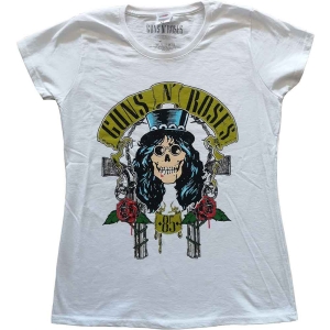 Guns N Roses - Slash 85 Lady Wht  1Xs in the group MERCHANDISE / T-shirt / Hårdrock at Bengans Skivbutik AB (5542280r)