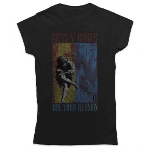 Guns N Roses - Use Your Illusion Lady Bl    S in the group MERCHANDISE / T-shirt / Nyheter / Hårdrock at Bengans Skivbutik AB (5542290r)