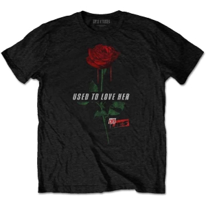 Guns N Roses - Used To Love Her Rose Uni Bl    S in the group MERCHANDISE / T-shirt / Heavy Metal at Bengans Skivbutik AB (5542293r)