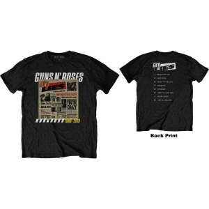 Guns N Roses - Lies Track List Uni Bl    S in the group MERCHANDISE / T-shirt / Heavy Metal at Bengans Skivbutik AB (5542296r)