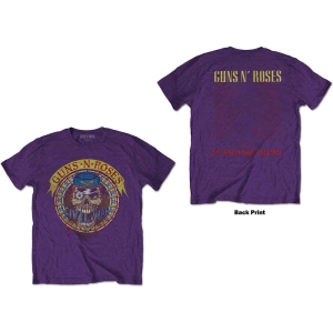 Guns N Roses - Skull Circle Uni Purp    L in the group MERCHANDISE / T-shirt / Heavy Metal at Bengans Skivbutik AB (5542303r)