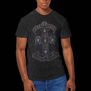 Guns N Roses - Monochrome Cross Uni Bl Dip-Dye    S in the group MERCHANDISE / T-shirt / Heavy Metal at Bengans Skivbutik AB (5542311r)