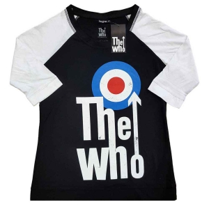 The Who - Elevated Target Lady Bl/Wht Raglan:1Xs in the group MERCHANDISE / T-shirt / Nyheter / Pop-Rock at Bengans Skivbutik AB (5542577r)
