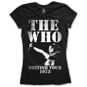 The Who - British Tour 1973 Lady Bl S in the group MERCHANDISE / T-shirt / Pop-Rock at Bengans Skivbutik AB (5542586r)