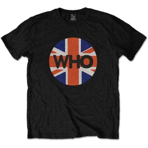 The Who - Union Jack Circle Uni Bl S in the group MERCHANDISE / T-shirt / Pop-Rock at Bengans Skivbutik AB (5542609r)