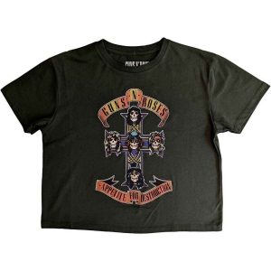 Guns N Roses - Appetite For Destruction Lady Green Crop in the group MERCHANDISE / T-shirt / Heavy Metal at Bengans Skivbutik AB (5543159r)