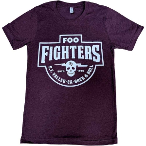 Foo Fighters - Sf Valley Uni Maroon in the group MERCHANDISE / T-shirt / Pop-Rock at Bengans Skivbutik AB (5543745)