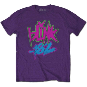 Blink-182 - Neon Logo Uni Purp in the group MERCHANDISE / T-shirt / Nyheter / Pop-Rock at Bengans Skivbutik AB (5543875r)