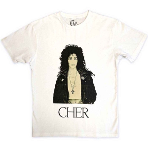 Cher - Leather Jacket Uni Wht  in the group MERCHANDISE / T-shirt / Nyheter / Pop-Rock at Bengans Skivbutik AB (5543895r)