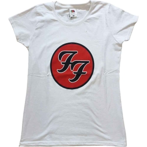 Foo Fighters - Ff Logo Lady Wht in the group MERCHANDISE / T-shirt / Nyheter / Pop-Rock at Bengans Skivbutik AB (5543931r)
