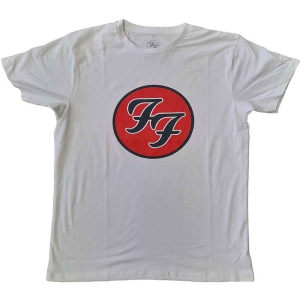 Foo Fighters - Ff Logo Uni Wht  in the group MERCHANDISE / T-shirt / Nyheter / Pop-Rock at Bengans Skivbutik AB (5543933r)