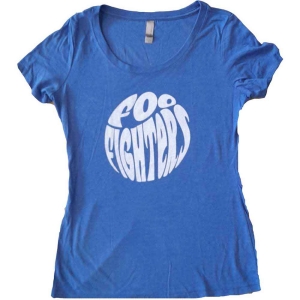 Foo Fighters - 70S Logo Lady Blue  in the group MERCHANDISE / T-shirt / Nyheter / Pop-Rock at Bengans Skivbutik AB (5543954r)