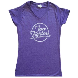 Foo Fighters - Text Logo Lady Purp  in the group MERCHANDISE / T-shirt / Nyheter / Pop-Rock at Bengans Skivbutik AB (5543979r)