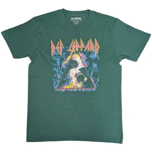 Def Leppard - Hysteria Album Art Uni Green  in the group MERCHANDISE / T-shirt / Heavy Metal at Bengans Skivbutik AB (5544815r)