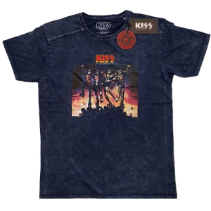 Kiss - Destroyer Snow Wash Uni Navy  in the group MERCHANDISE / T-shirt / Heavy Metal at Bengans Skivbutik AB (5544841r)