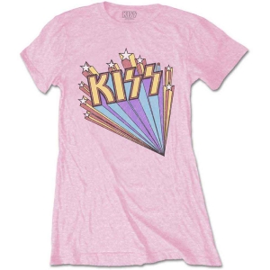 Kiss - Stars Lady Pink  in the group MERCHANDISE / T-shirt / Heavy Metal at Bengans Skivbutik AB (5544854r)