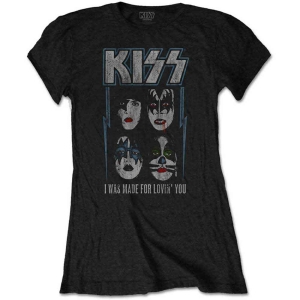 Kiss - Made For Lovin' You Lady Bl in the group MERCHANDISE / T-shirt / Heavy Metal at Bengans Skivbutik AB (5544855r)