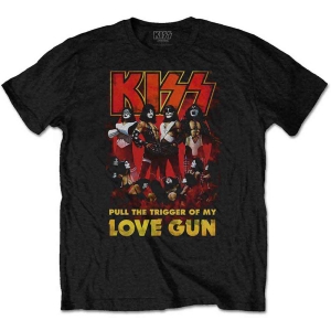 Kiss - Love Gun Glow Uni Bl  in the group MERCHANDISE / T-shirt / Heavy Metal at Bengans Skivbutik AB (5544857r)