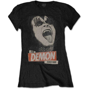 Kiss - The Demon Rock God Lady Bl  in the group MERCHANDISE / T-shirt / Heavy Metal at Bengans Skivbutik AB (5544859r)