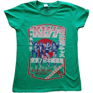 Kiss - Destroyer Tour '78 Lady Green in the group MERCHANDISE / T-shirt / Nyheter / Hårdrock at Bengans Skivbutik AB (5544861r)