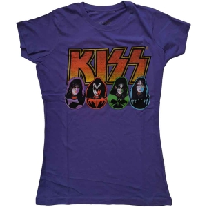 Kiss - Logo, Faces & Icons Lady Purp in the group MERCHANDISE / T-shirt / Heavy Metal at Bengans Skivbutik AB (5544864r)