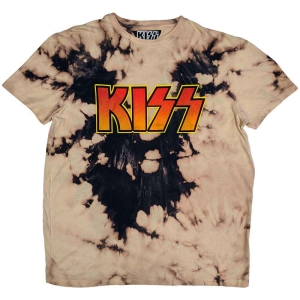 Kiss - Classic Logo Uni Bl/Tan Dip-Dye  in the group MERCHANDISE / T-shirt / Heavy Metal at Bengans Skivbutik AB (5544881r)