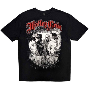Motley Crue - Greatest Hits Bandshot Uni Bl  in the group MERCHANDISE / T-shirt / Heavy Metal at Bengans Skivbutik AB (5544952r)