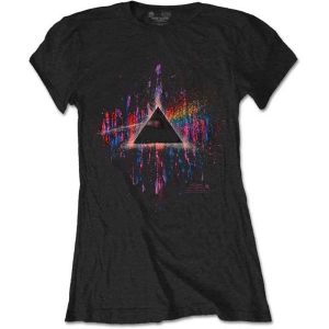 Pink Floyd - Dsotm Pink Splatter Lady Bl in the group MERCHANDISE / T-shirt / Pop-Rock at Bengans Skivbutik AB (5545556r)