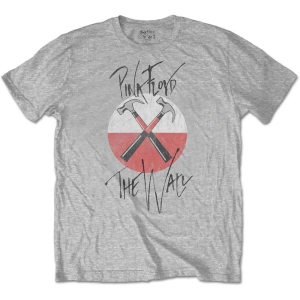 Pink Floyd - The Wall Faded Hammers Logo Uni Grey  in the group MERCHANDISE / T-shirt / Nyheter / Pop-Rock at Bengans Skivbutik AB (5545671r)
