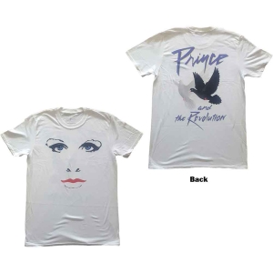 Prince - Faces & Doves Uni Wht  in the group MERCHANDISE / T-shirt / Nyheter / Pop-Rock at Bengans Skivbutik AB (5545864r)