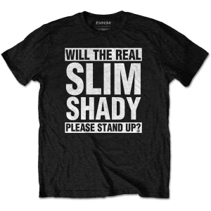 Eminem - The Real Slim Shady Uni Bl in the group MERCHANDISE / T-shirt / Hip Hop-Rap at Bengans Skivbutik AB (5546055r)