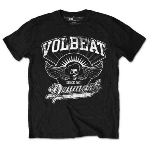 Volbeat - Rise From Denmark Uni Bl in the group MERCHANDISE / T-shirt / Heavy Metal at Bengans Skivbutik AB (5546183r)