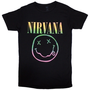 Nirvana - Sorbet Ray Happy Face Lady Bl  in the group MERCHANDISE / T-shirt / Pop-Rock at Bengans Skivbutik AB (5546486r)