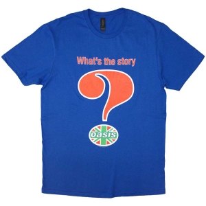 Oasis - Question Mark Uni Blue  in the group MERCHANDISE / T-shirt / Pop-Rock at Bengans Skivbutik AB (5546501r)