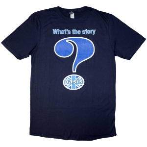 Oasis - Question Mark Uni Navy  in the group MERCHANDISE / T-shirt / Pop-Rock at Bengans Skivbutik AB (5546502r)